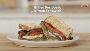 'Grilled Portobello & Pesto Sandwich | Quick & Easy 5-Minute Meal | POPSUGAR Food'