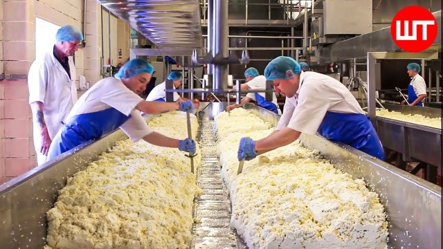 'How Cheese Is Made In Factory - How It\'s Made Cheese'