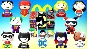 '2021 McDONALD\'S DC SUPERHEROES HAPPY MEAL TOYS JUSTICE LEAGUE ACTION PLUSH COMPLETE SET 10 WORLD'