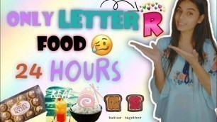'In Lockdown I aTe OnLy Letter \"R\" food for 24 Hours||Pass or Fail?|| RubinaMehra #shorts'