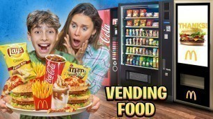 'Eating Only VENDING MACHINE FOOD for 24 Hours!! 