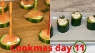 'CUCUMBER AND SALMON APPETIZERS| CHRISTMAS FOOD IDEAS AND INSPIRATIONS| Shalou cuisine'