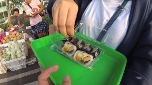 'Jakarta Street Food 4203 Part.1 Gimbap Kim Bap CFD Car Free Day Sudirman YDXJ0706'