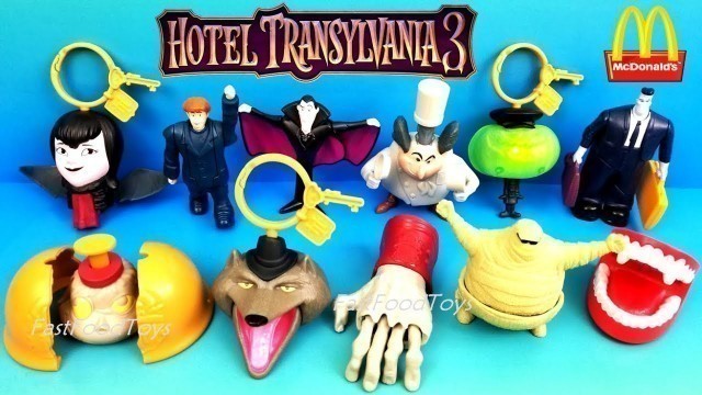 '2018 McDONALD\'S HOTEL TRANSYLVANIA 3 HAPPY MEAL TOYS VS 2012 HOTEL TRANSYLVANIA 1 FULL WORLD SET 11'