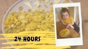 '24 hours ONLY eating YELLOW Food!!'