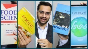 'Recommended Books for Food Science & Technology Students (India)'