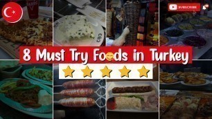'8 Must-Try Foods in Turkey - Street Food in Istanbul - Turkish Pide - Doner Kabab at Taksim Square'