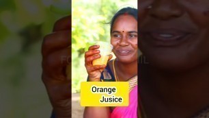 'Orange Jusice | Village style orange jusice | Video credit by#villagebabys | Food Tech Tamil'