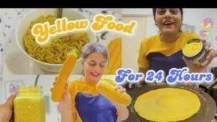 'I ate only YELLOW food for 24 Hours | Dhwani Bhatt'
