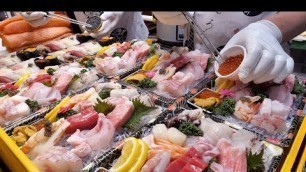 '14평 매장에서 월매출만 3억 ! 매일 신선한 횟감만 사용하는 민영활어공장 | Fresh Sushi, Sashimi Shop in Market | Korean food'
