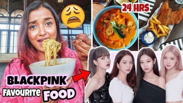 'I ate *BLACKPINK* Favourite FOOD for 24 Hours Challenge - Tried Cooking KOREAN FOOD at Home - India'