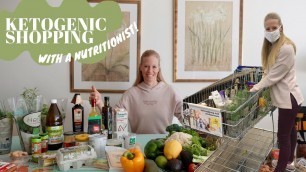 'KETO GROCERY SHOPPING WITH A NUTRITIONIST ! // Healthy ketogenic food list and tips for beginners'