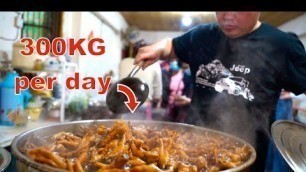 '300KG of MEAT! Deep Chinese Street Food Tour in Wuhan, China'