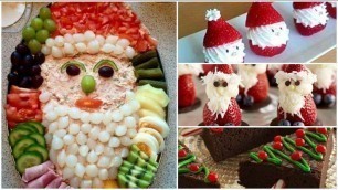 'Christmas food decoration ideas... Beautiful food idea for Christmas.'