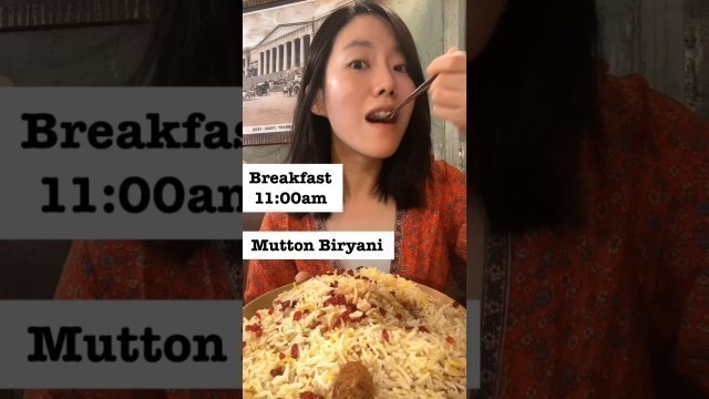 'Korean Girl Eats Only Indian Food for 24 Hours Challenge #shorts #indianfood'