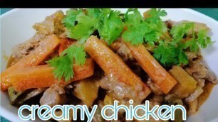 'try to cook this unlimited yummy creamy chicken/inday sherah'