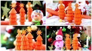 'How to Make Carrot Christmas Trees